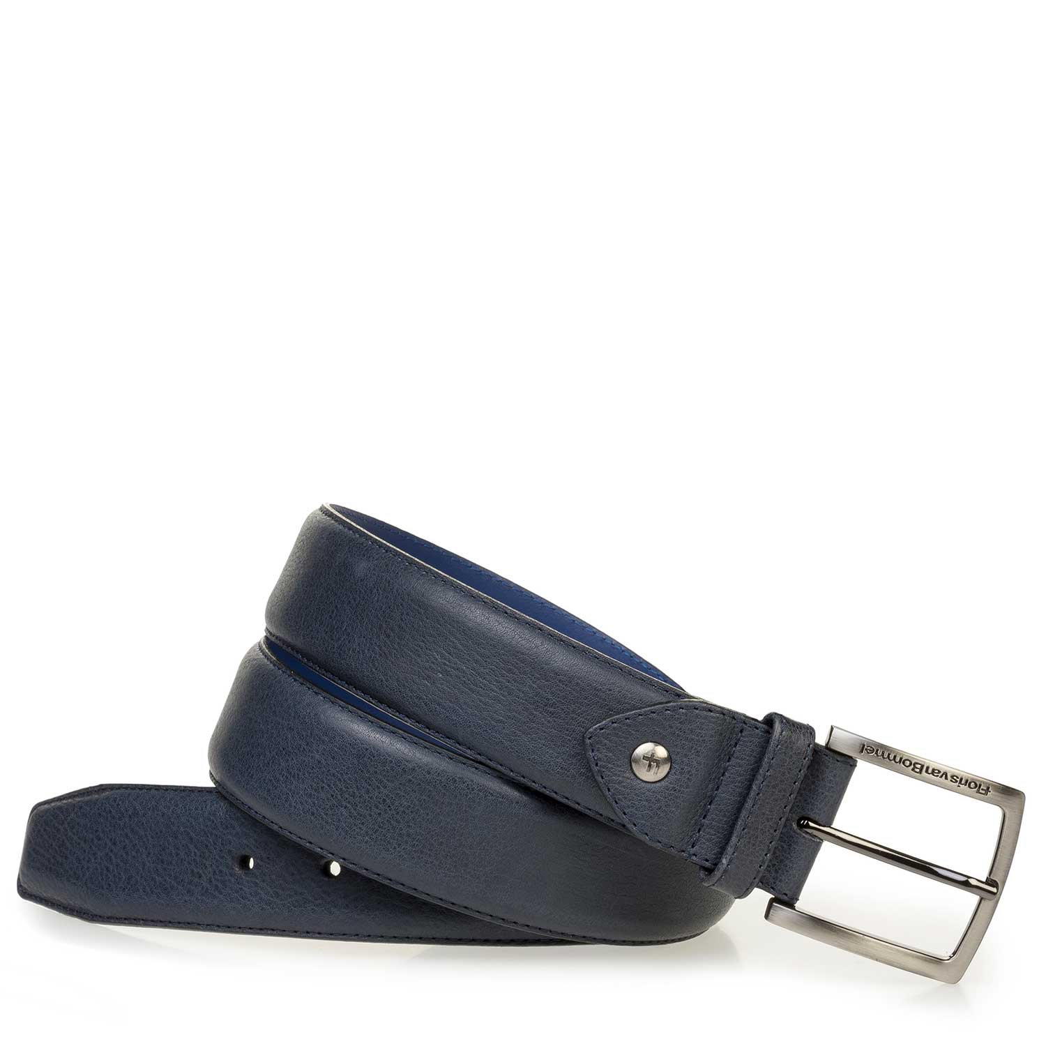 75189/62 - Blue nubuck leather belt 75189/62 - Blue nubuck leather belt