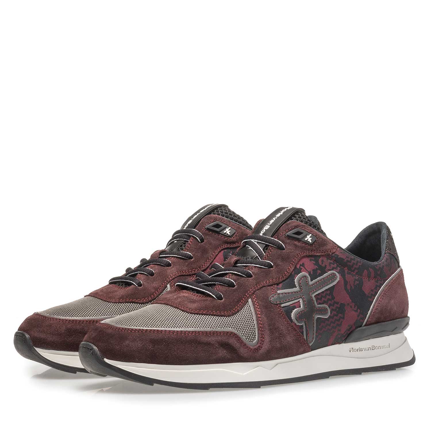 16246/23 - Red suede leather sneaker 16246/23 - Red suede leather sneaker