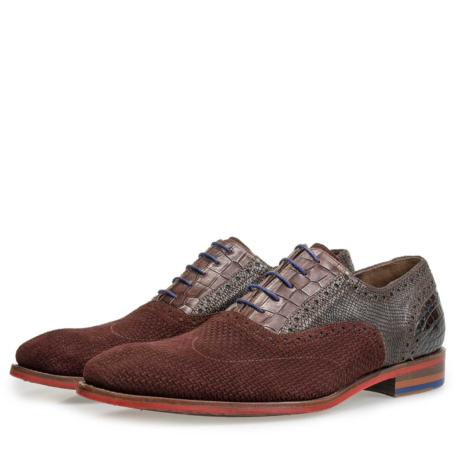 19114/26 - Burgundy red brogue lace shoe 19114/26 - Burgundy red brogue lace shoe