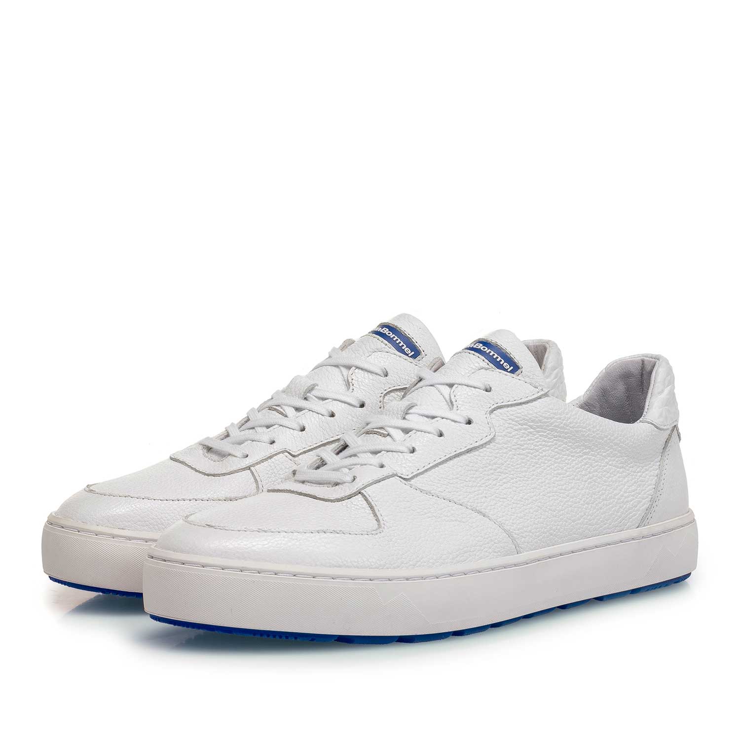 85272/16 - White slightly structured calf leather sneaker 85272/16 - White slightly structured calf leather sneaker
