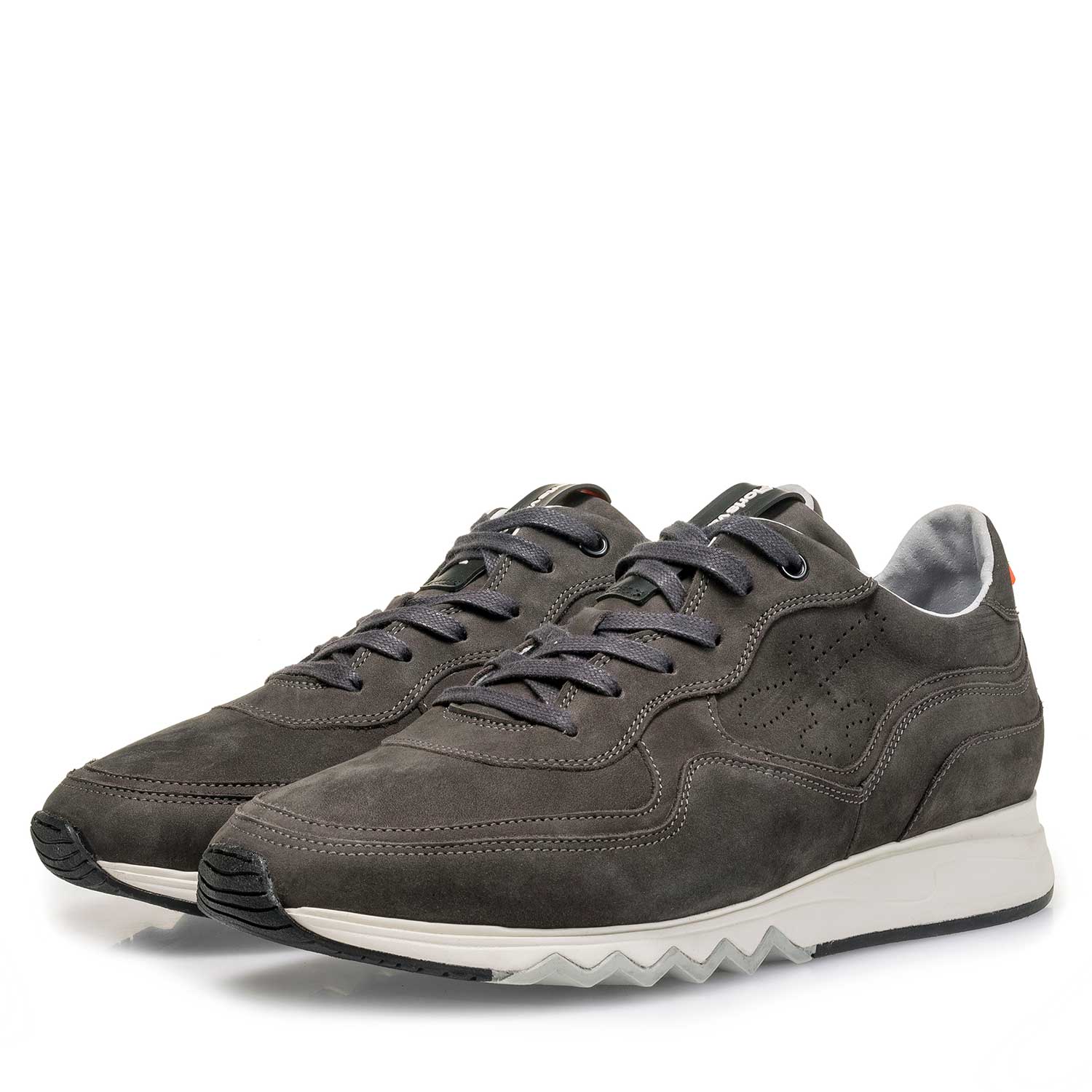 16093/02 - Dark grey nubuck leather sneaker 16093/02 - Dark grey nubuck leather sneaker