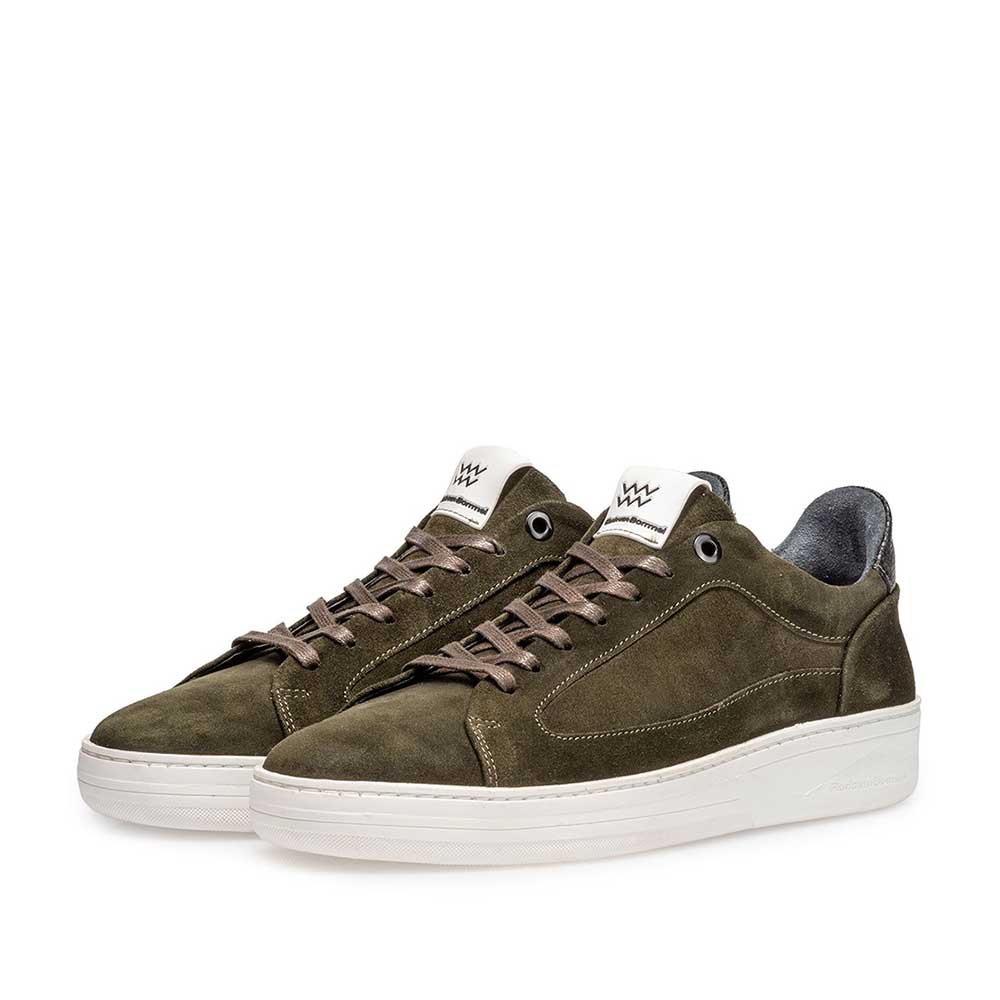 13265/30 - Sneaker suede leather green 13265/30 - Sneaker suede leather green