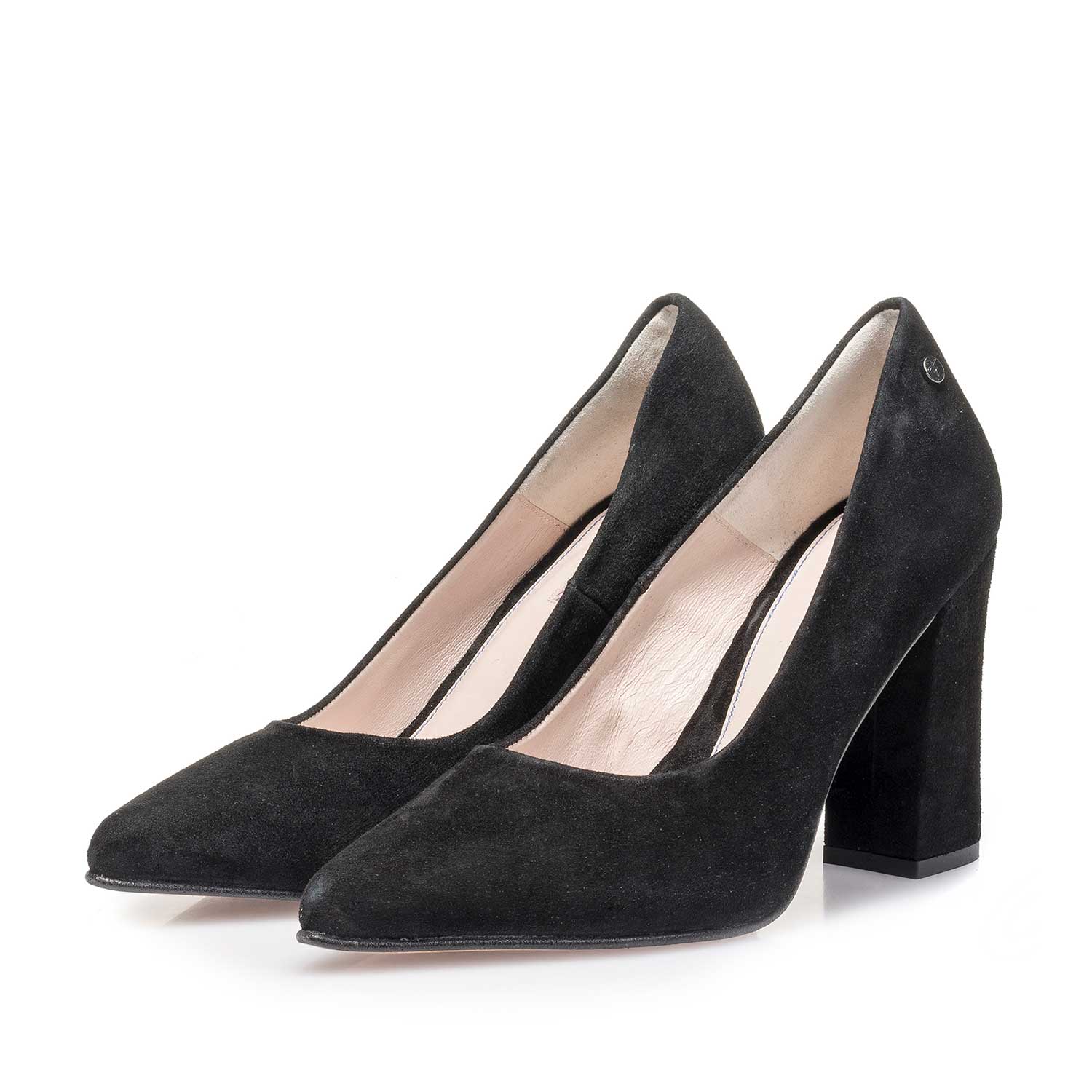 85519/09 - Black suede leather pumps 85519/09 - Black suede leather pumps