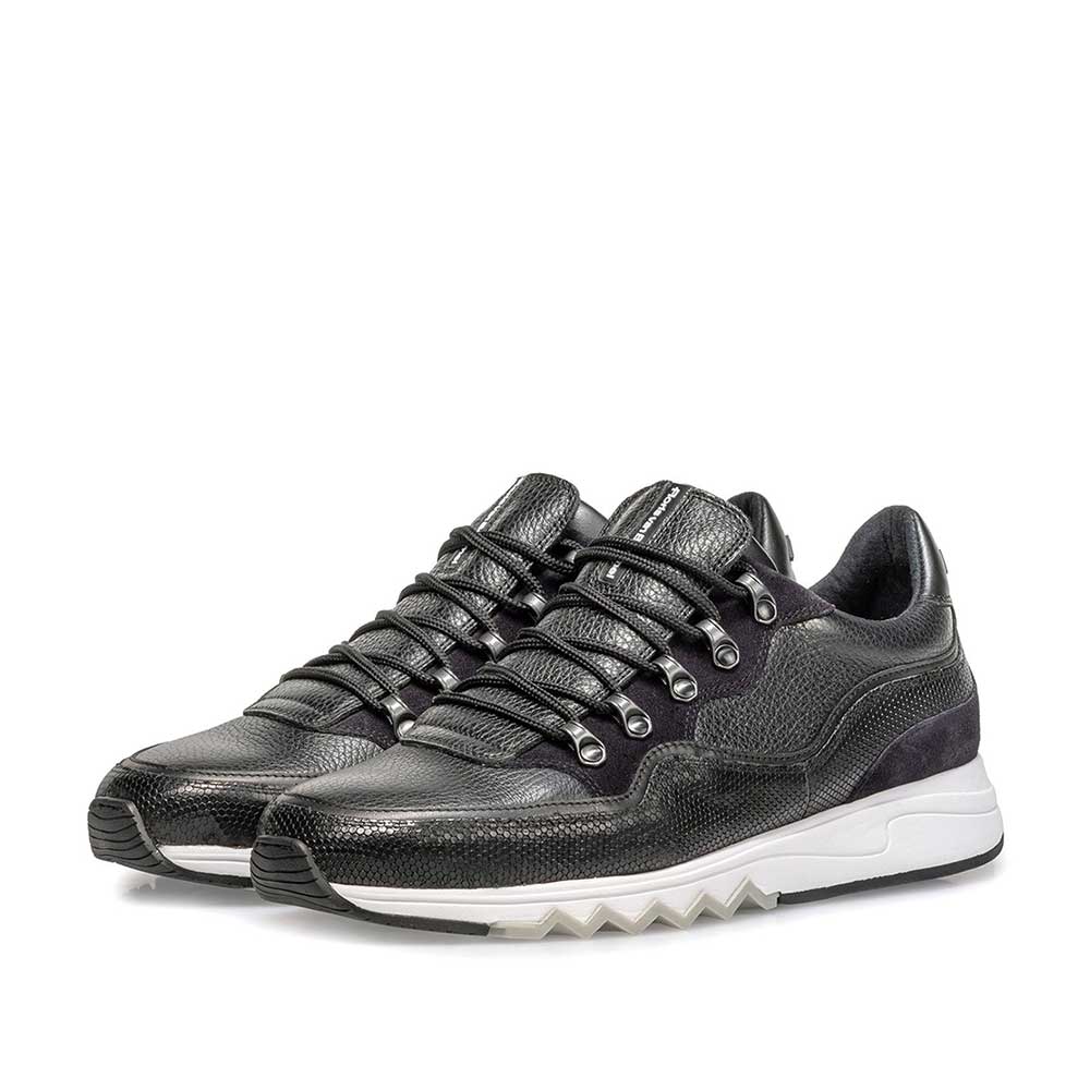 16393/22 - Sneaker leather black 16393/22 - Sneaker leather black