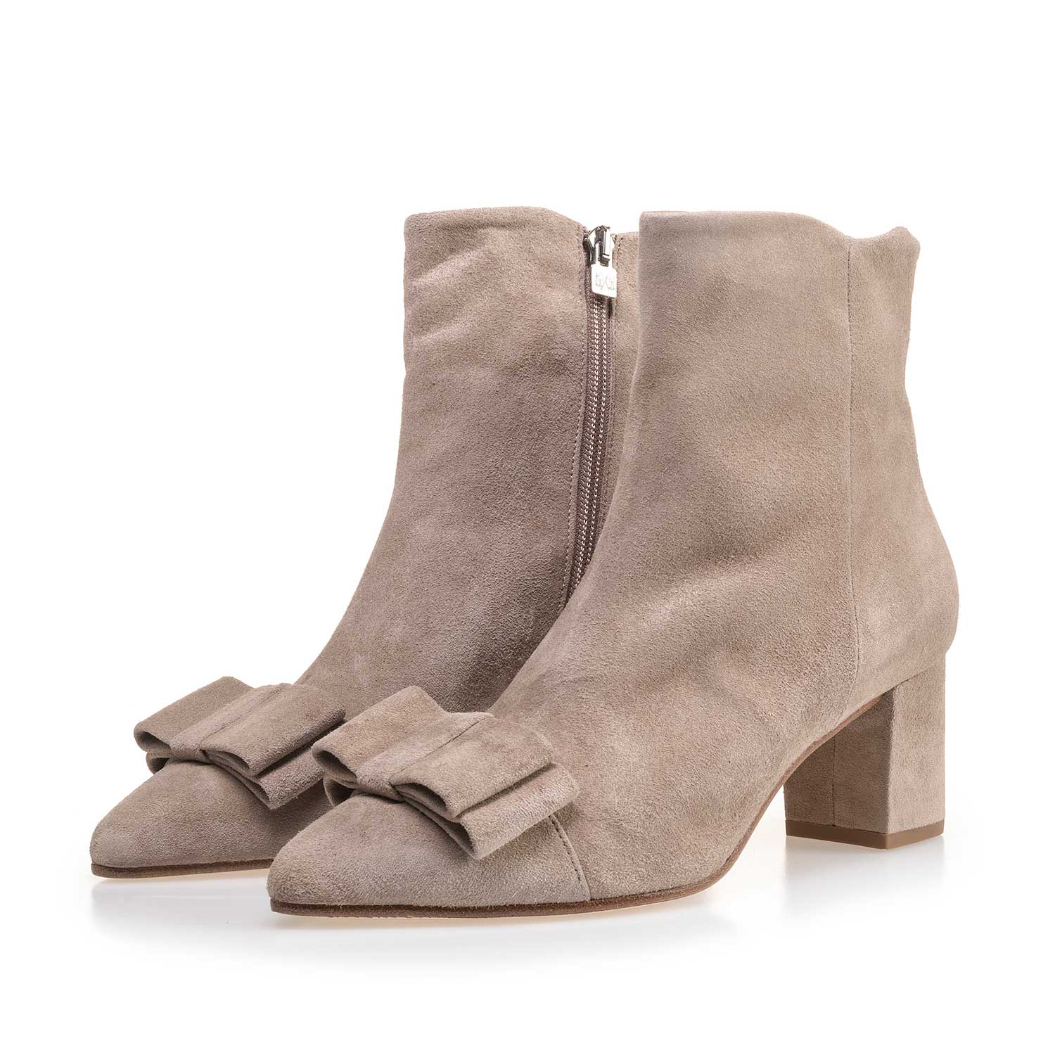 85187/04 - Taupe-coloured calf's suede leather ankle boot 85187/04 - Taupe-coloured calf's suede leather ankle boot