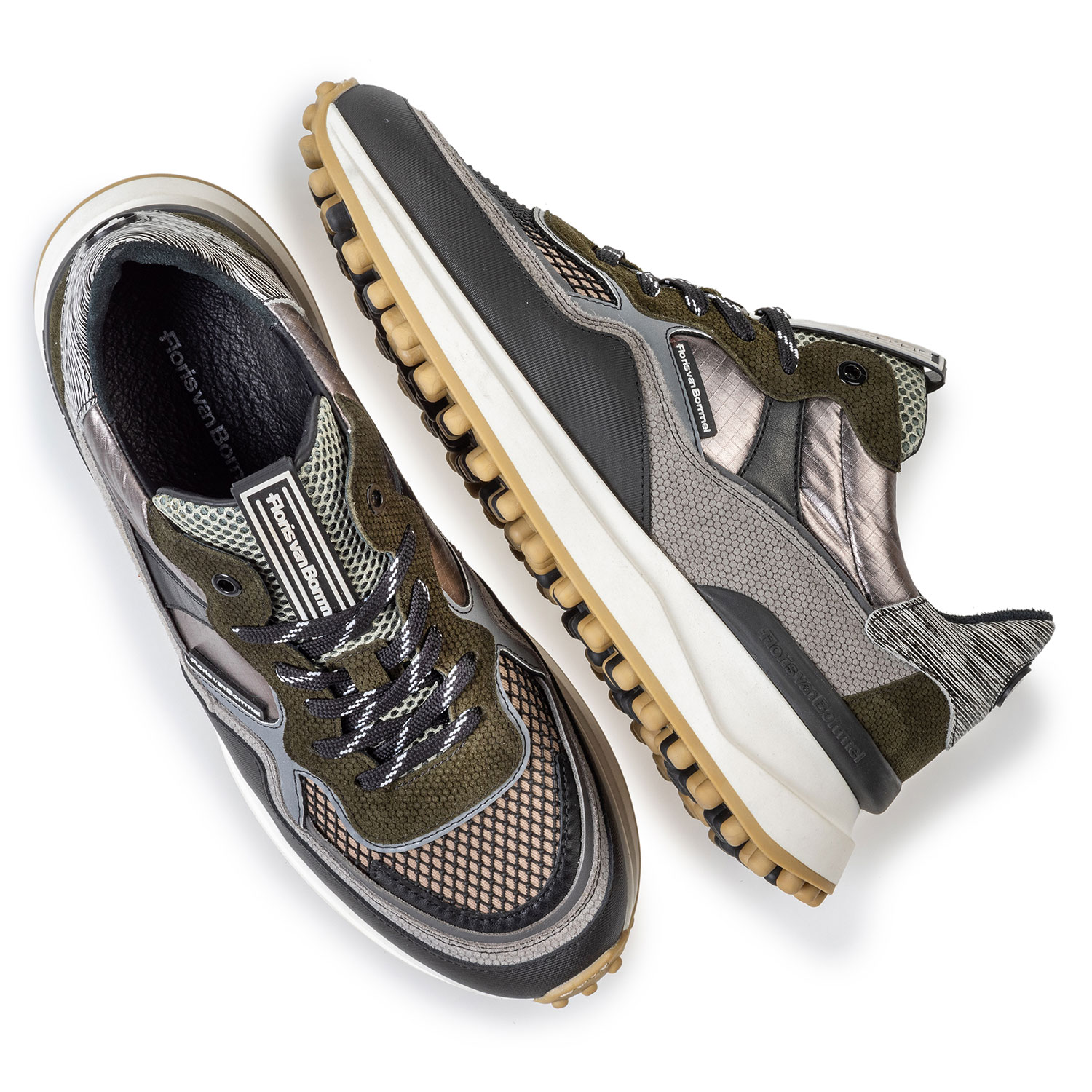 16308/01 - Noppi sneaker grey/green 16308/01 - Noppi sneaker grey/green