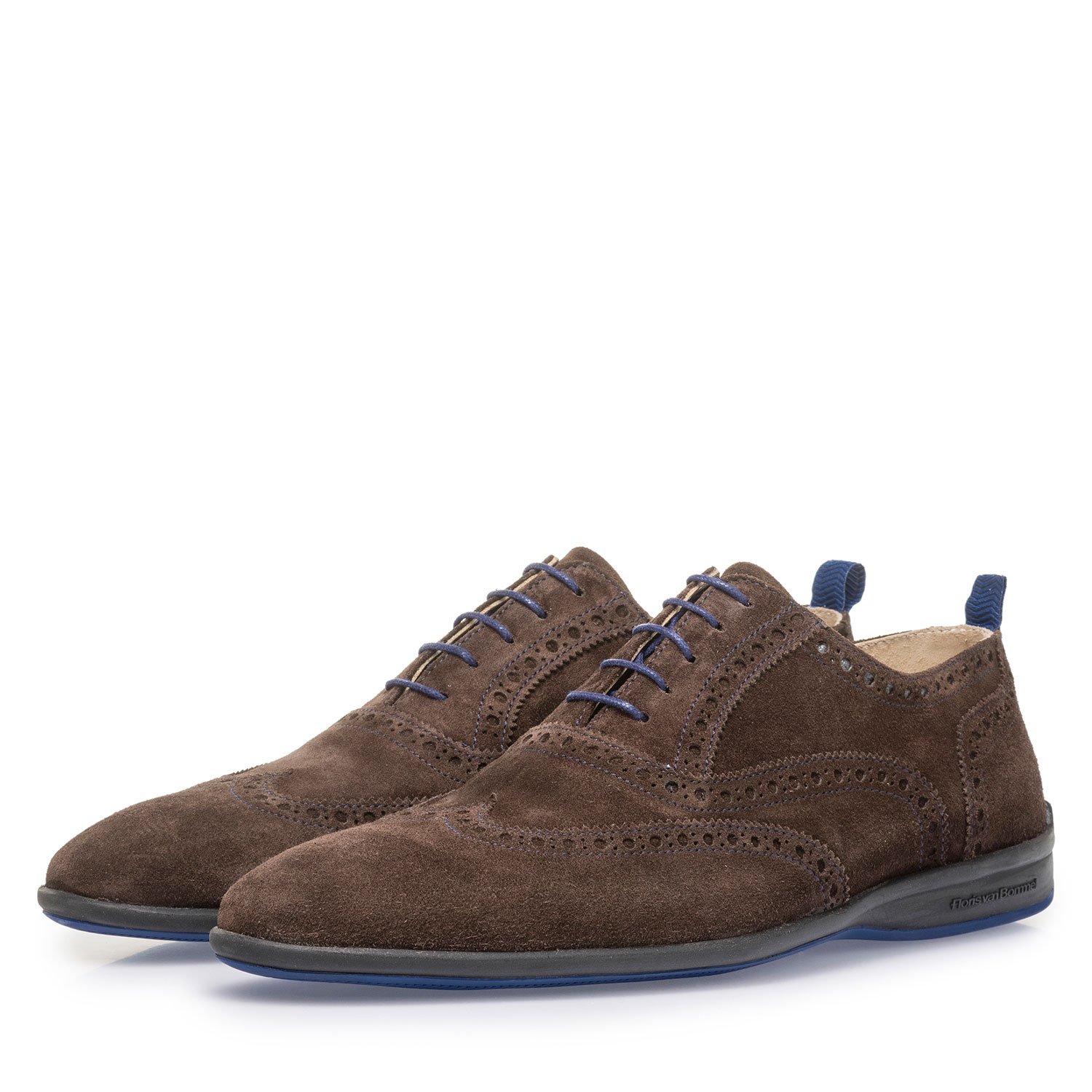 16360/08 - Brown suede leather lace shoe 16360/08 - Brown suede leather lace shoe
