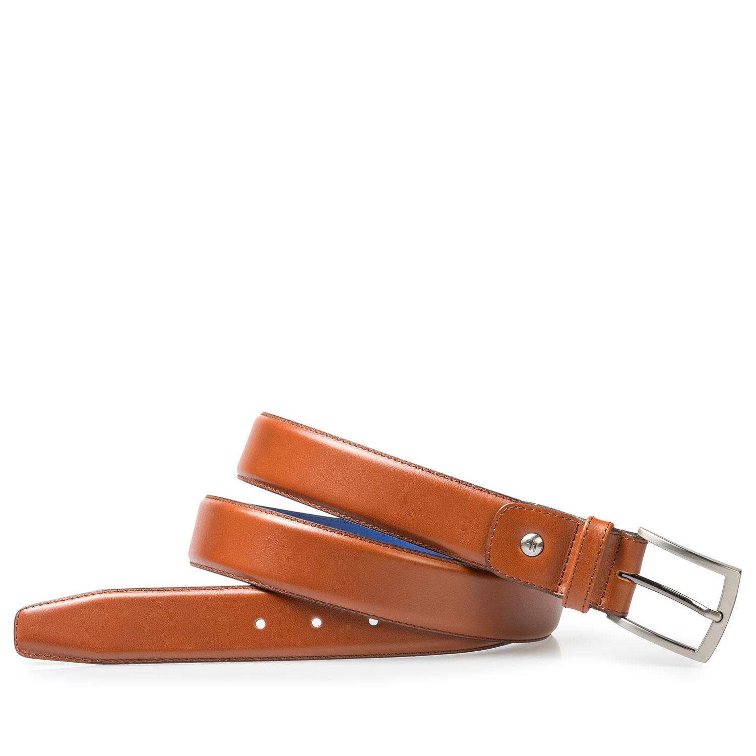 75046/00 - Dark cognac-coloured leather belt 75046/00 - Dark cognac-coloured leather belt