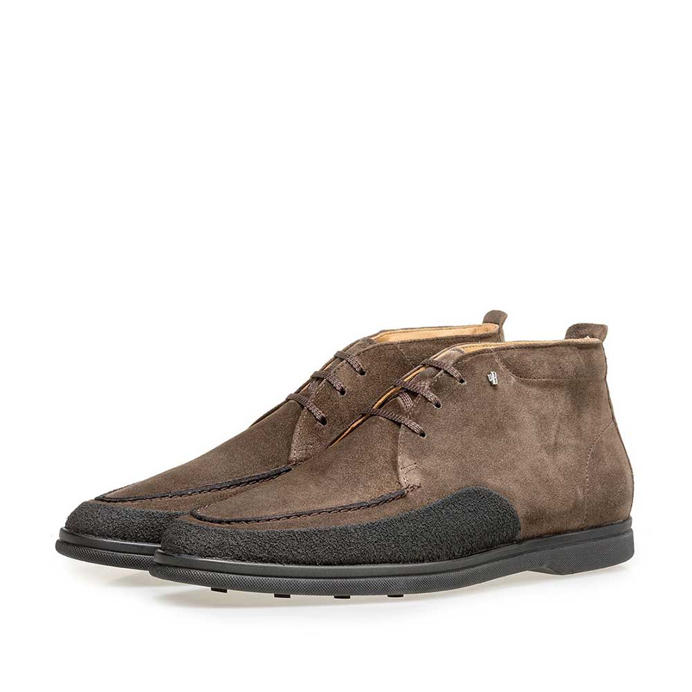 20205/02 - Mid-high suede leather lace boot 20205/02 - Mid-high suede leather lace boot