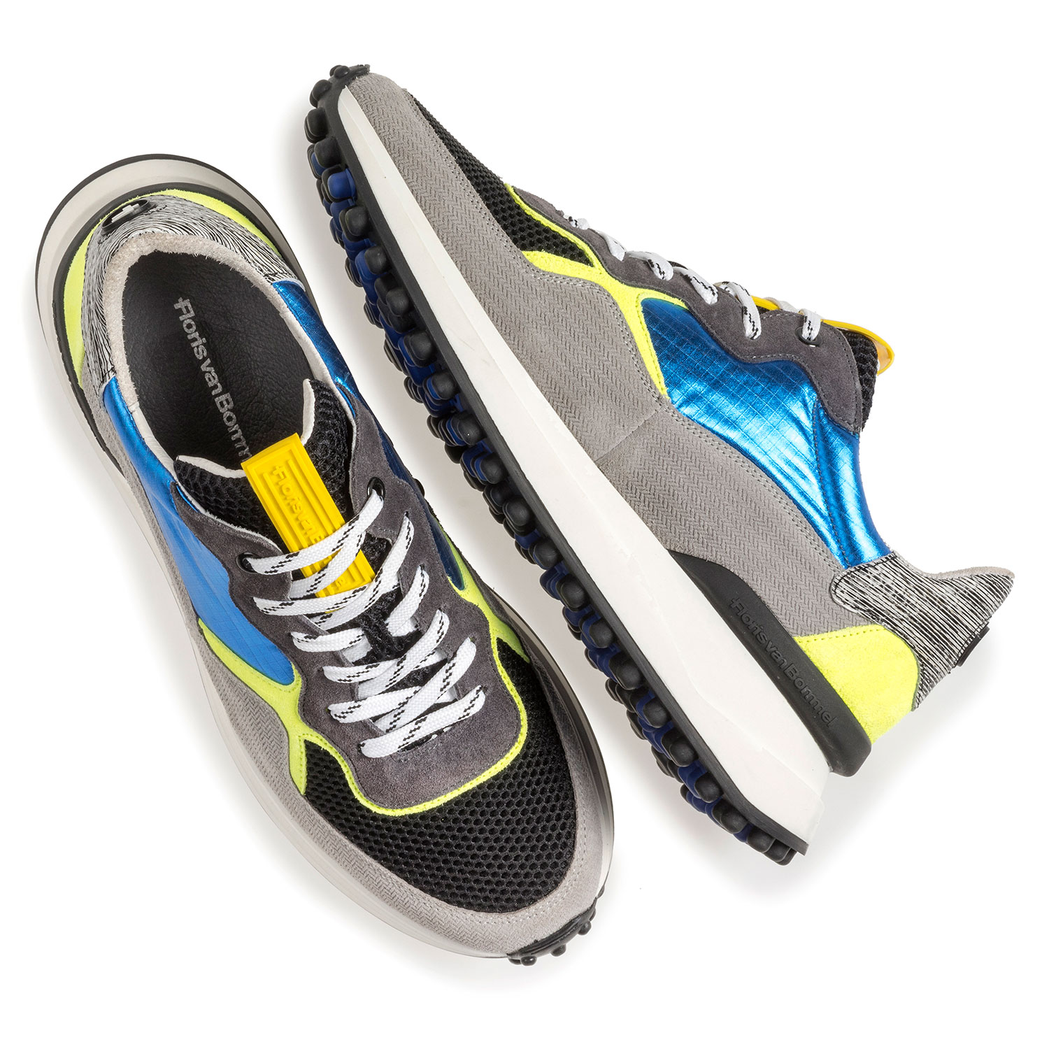 16301/18 - Multi-colour sneaker with yellow and blue details 16301/18 - Multi-colour sneaker with yellow and blue details