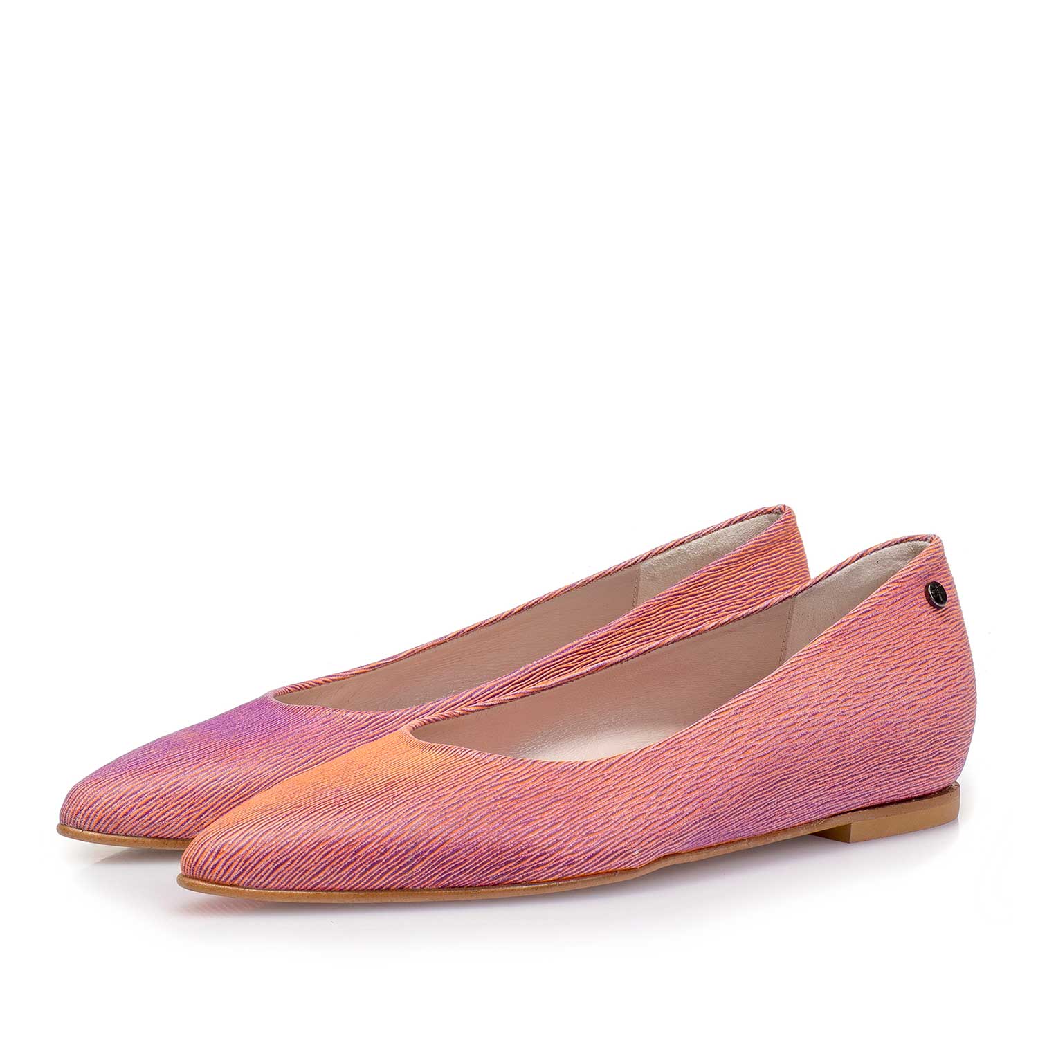 85411/08 - Red leather ballerina with changing effect 85411/08 - Red leather ballerina with changing effect