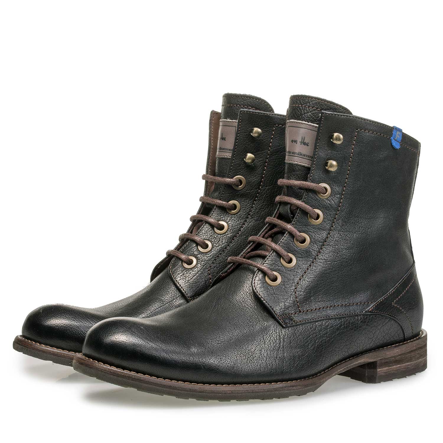 10751/12 - Wool lined black calf’s leather lace shoe 10751/12 - Wool lined black calf’s leather lace shoe