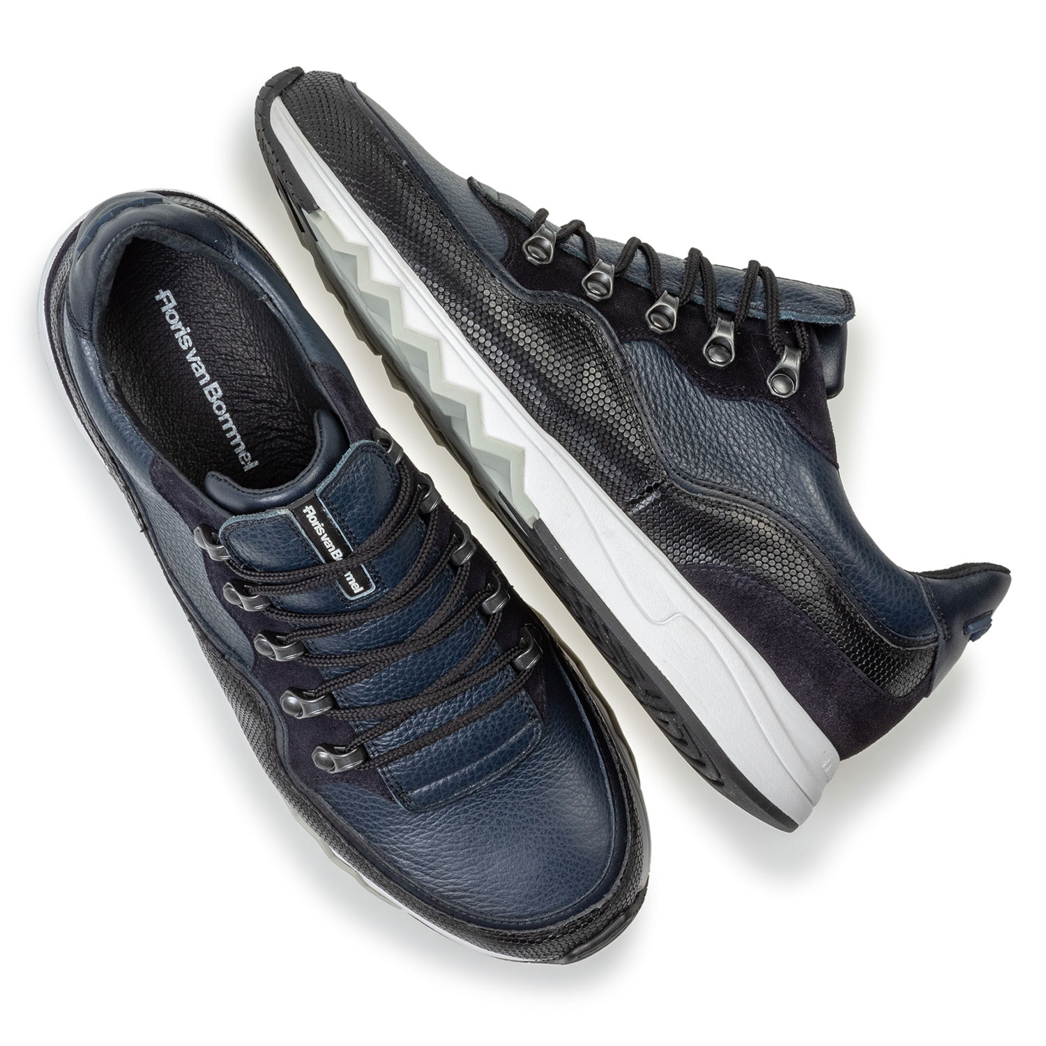 16393/23 - Sneaker leather blue 16393/23 - Sneaker leather blue
