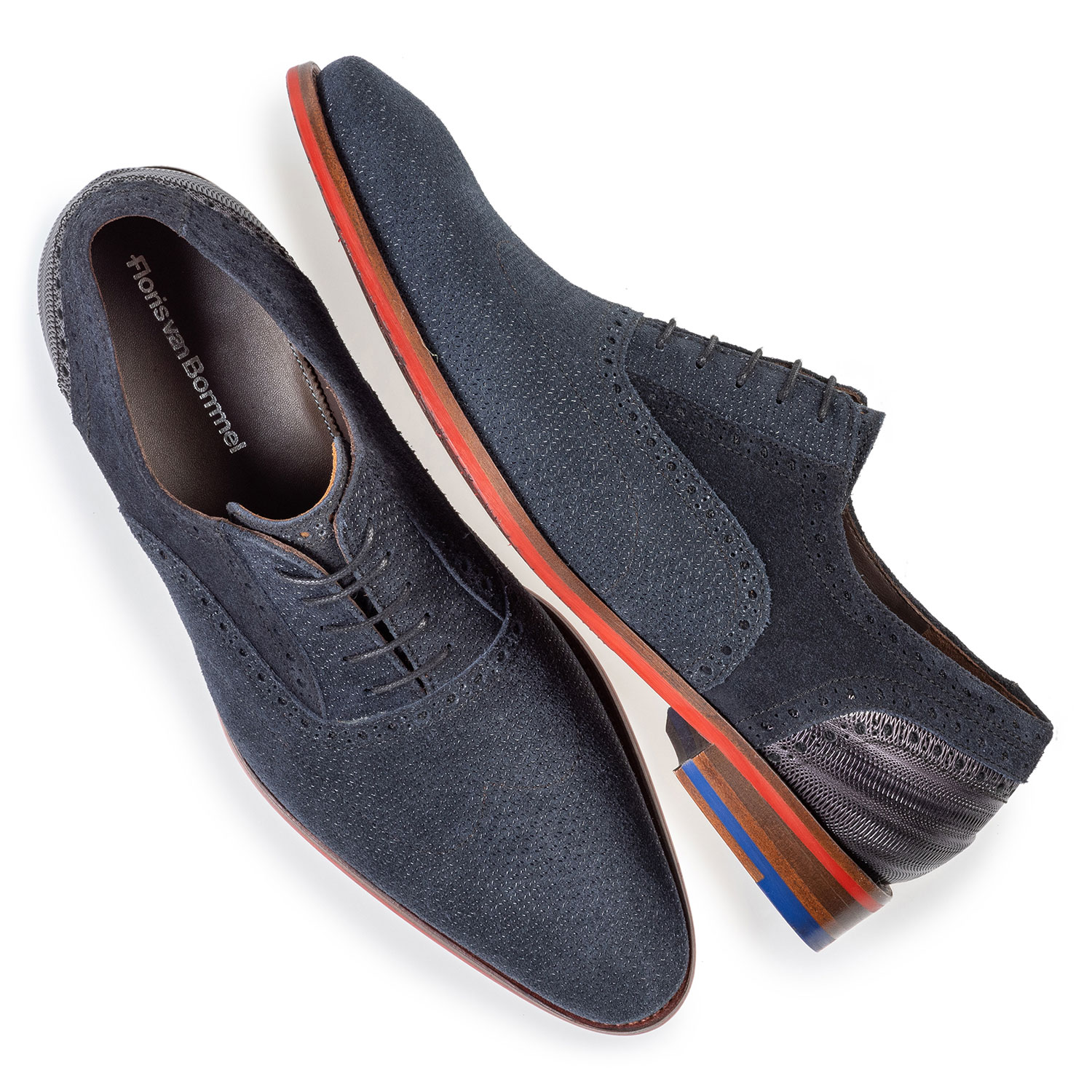 19109/06 - Lace shoe dark blue with print 19109/06 - Lace shoe dark blue with print