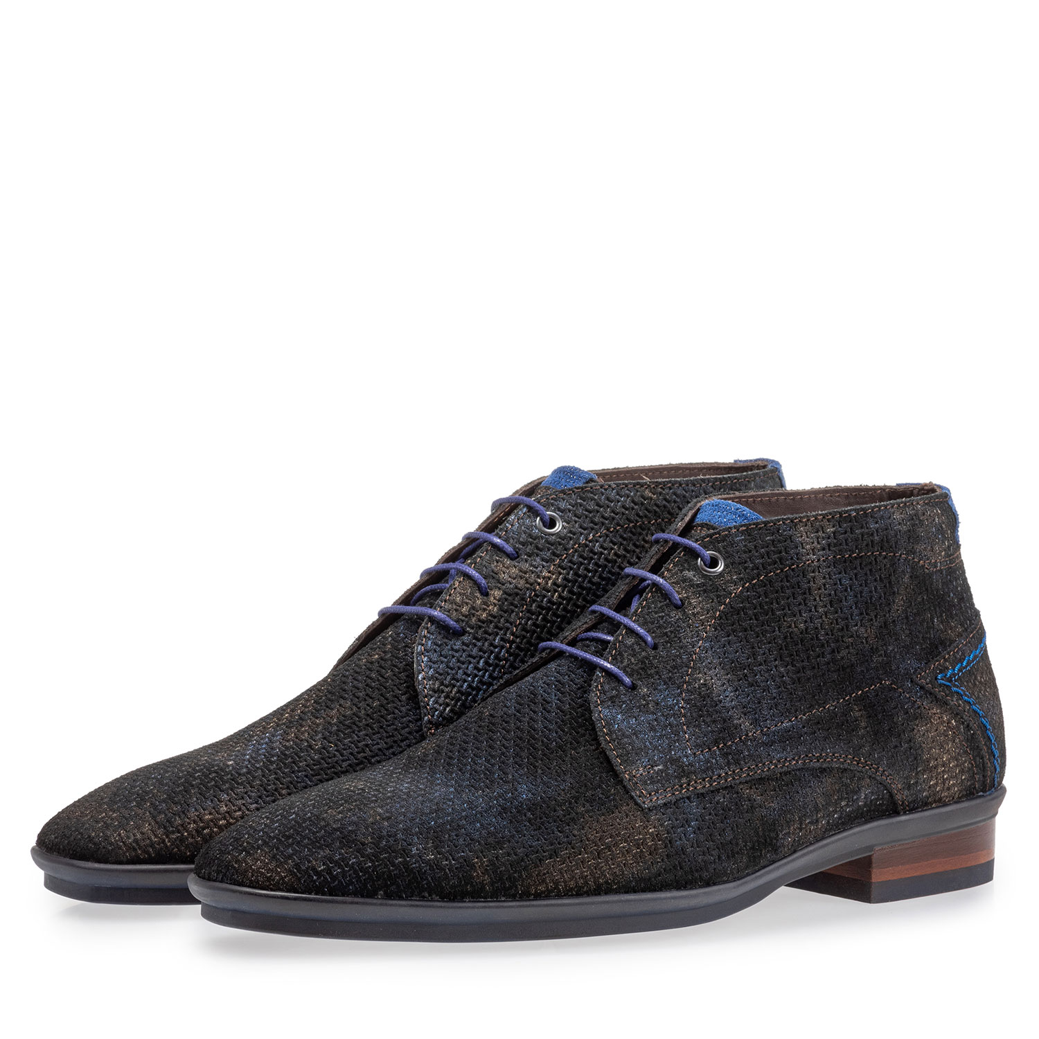 20440/24 - Lace boot with print bronze 20440/24 - Lace boot with print bronze
