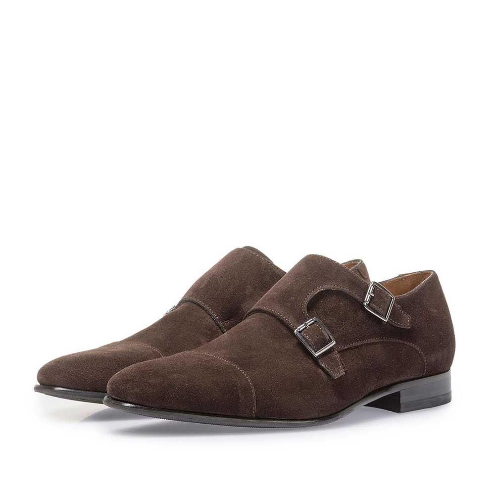 suede double monk