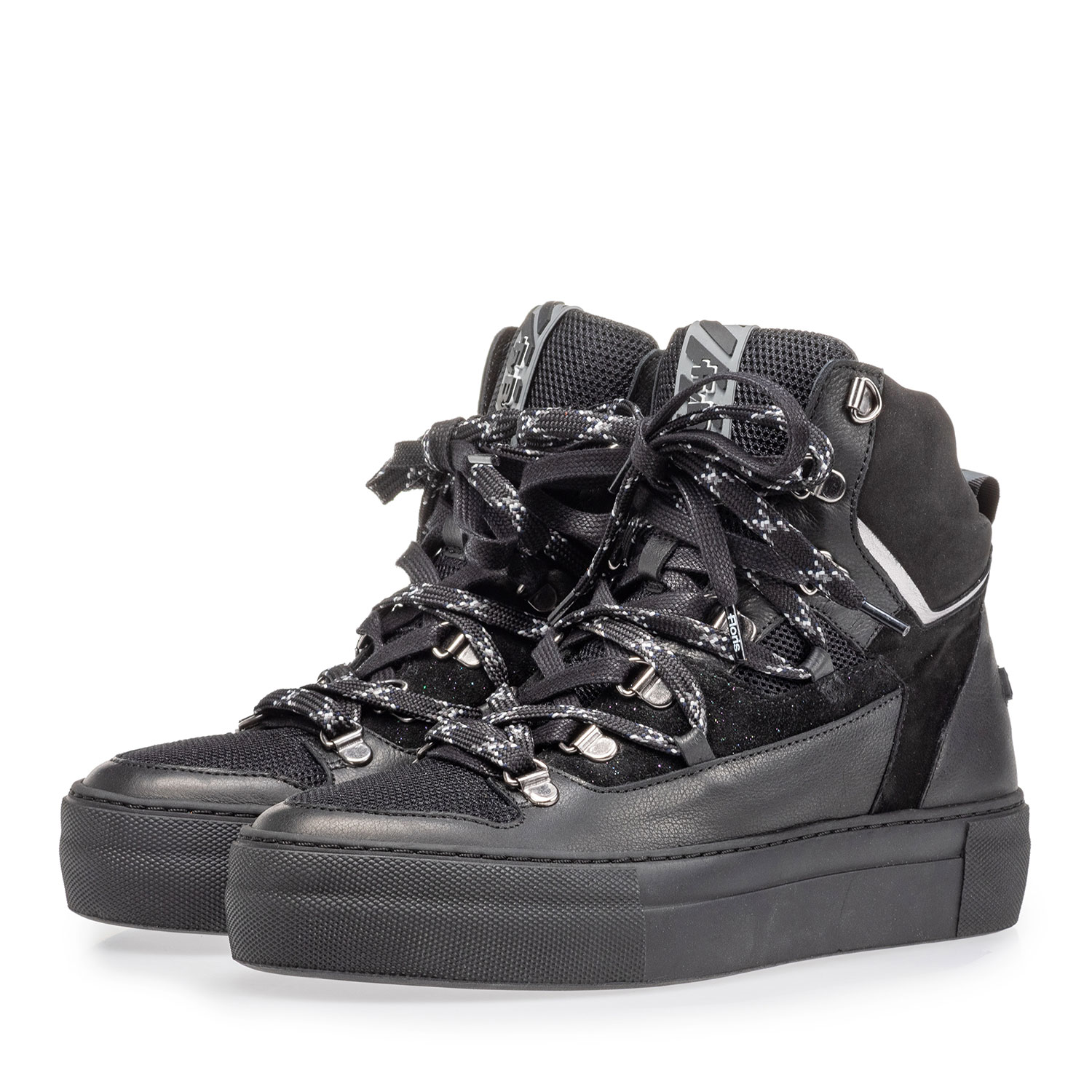 85315/00 - Mid-high sneaker black leather 85315/00 - Mid-high sneaker black leather
