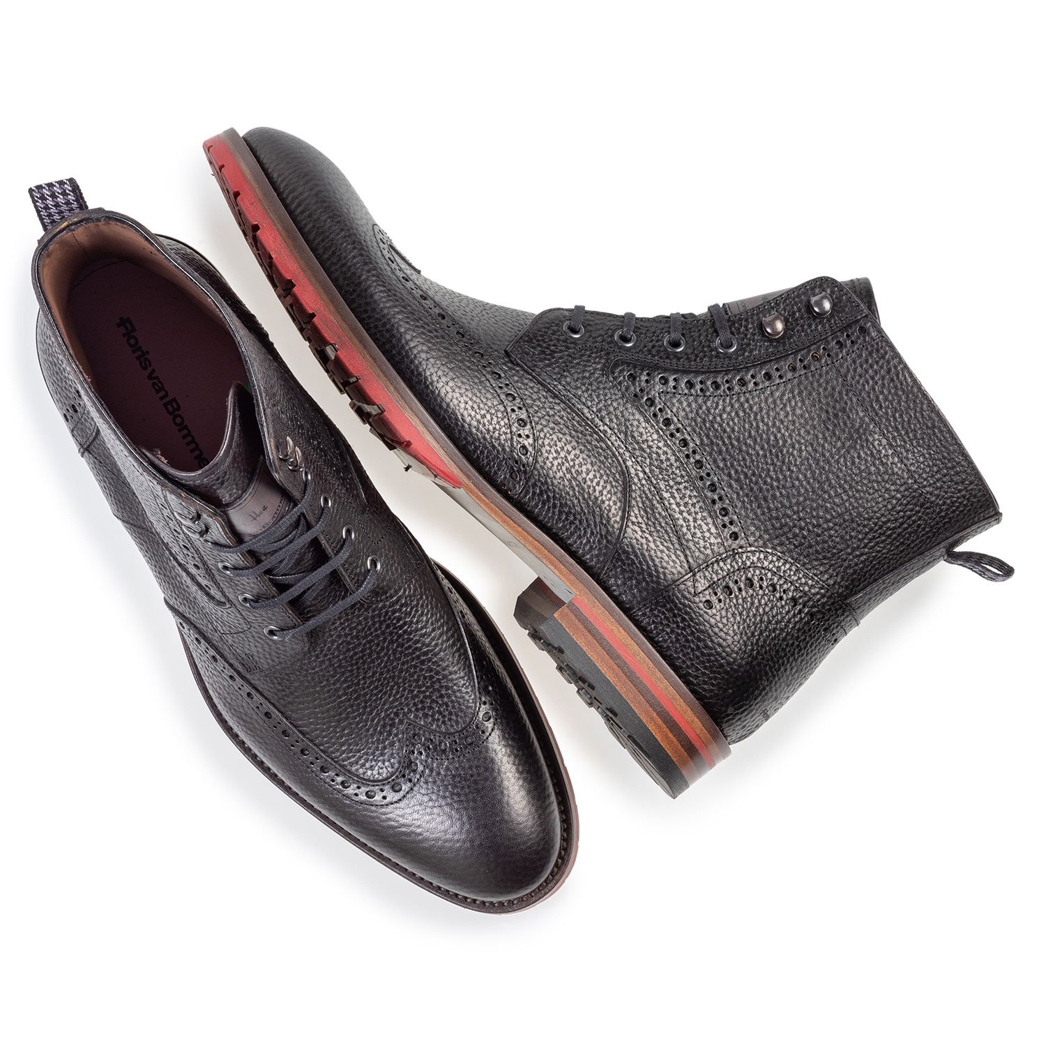 10295/23 - Leather brogue lace boot black 10295/23 - Leather brogue lace boot black
