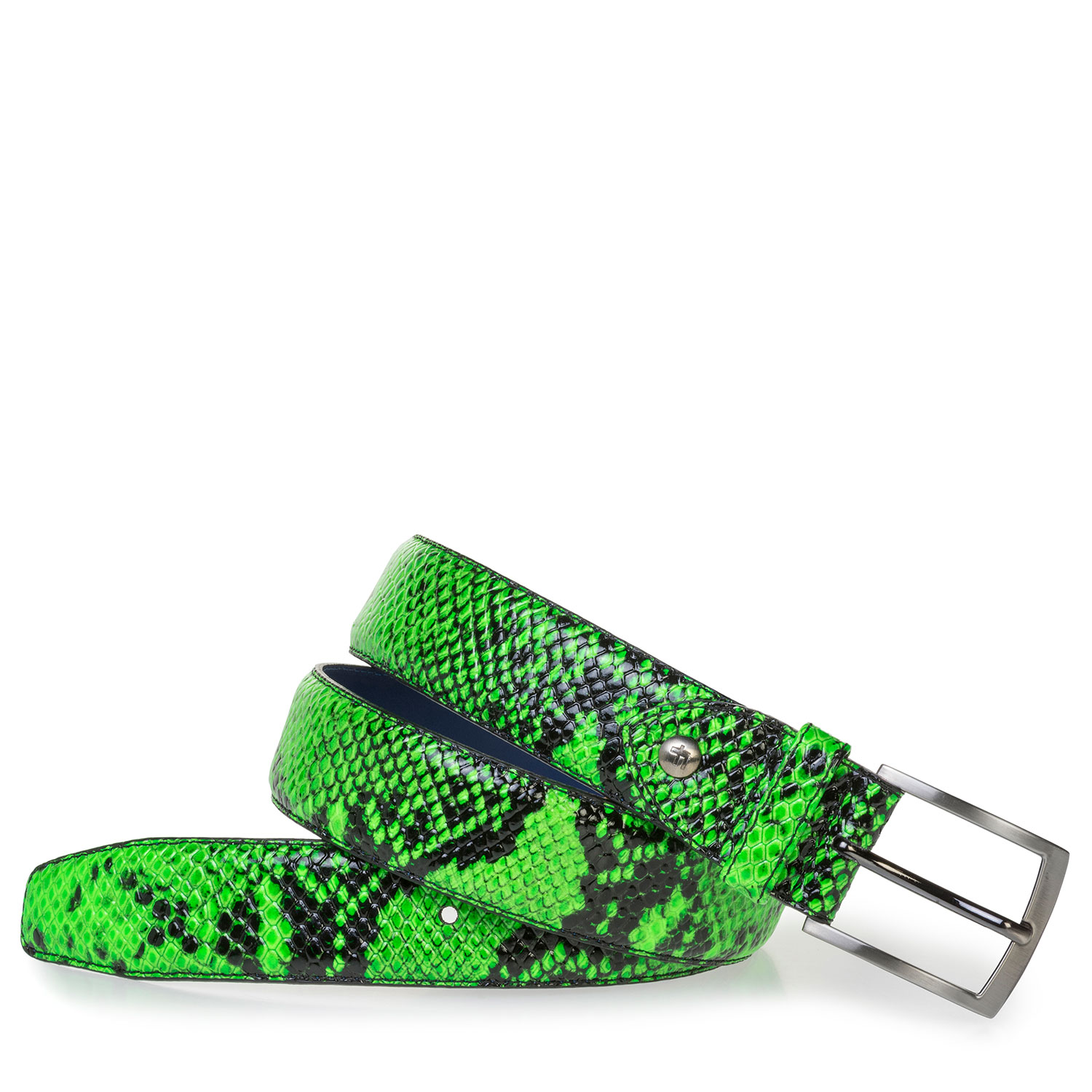 75201/60 - Premium fluorescent green belt with snake print 75201/60 - Premium fluorescent green belt with snake print