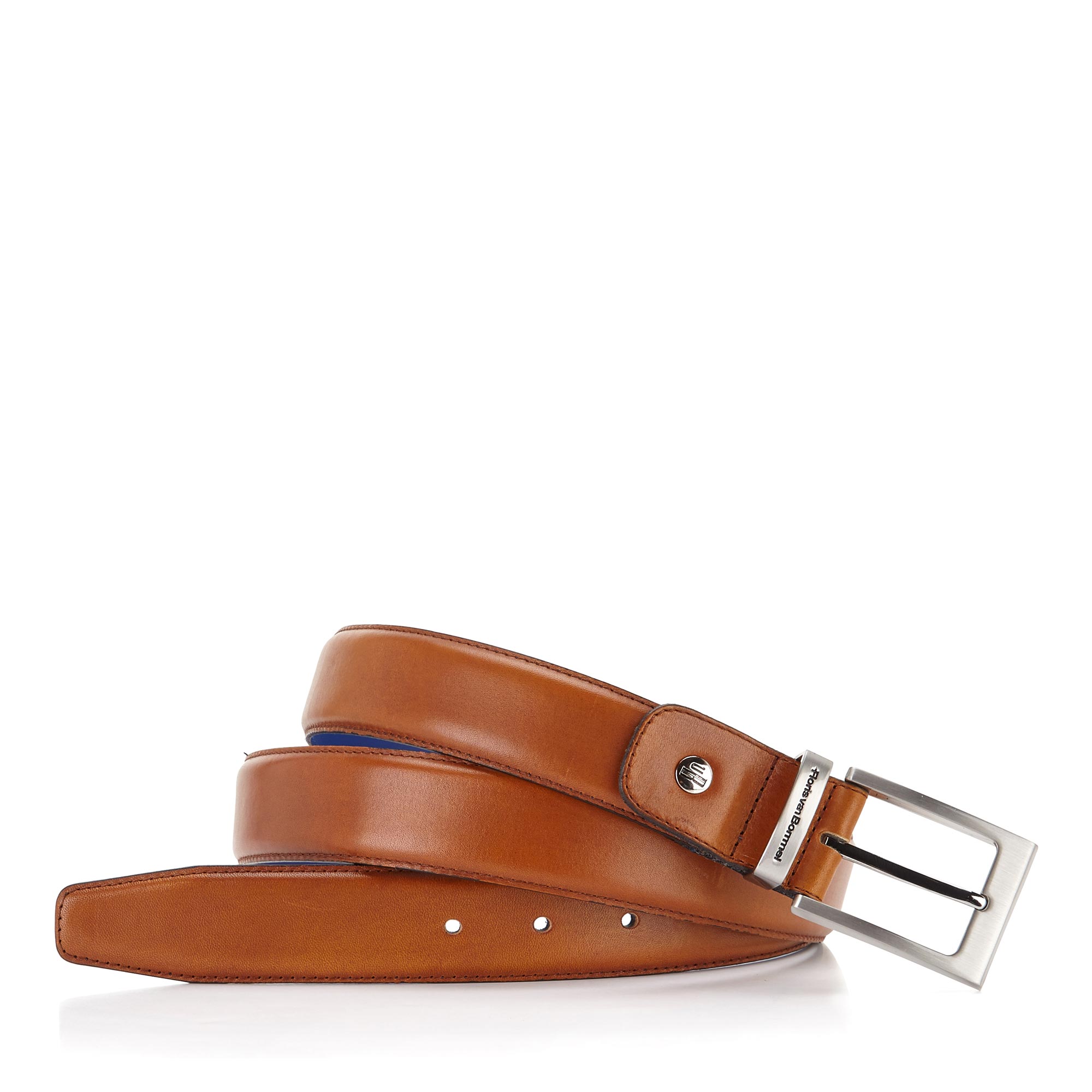 75046/02 - Floris van Bommel cognac leather men's belt 75046/02 - Floris van Bommel cognac leather men's belt