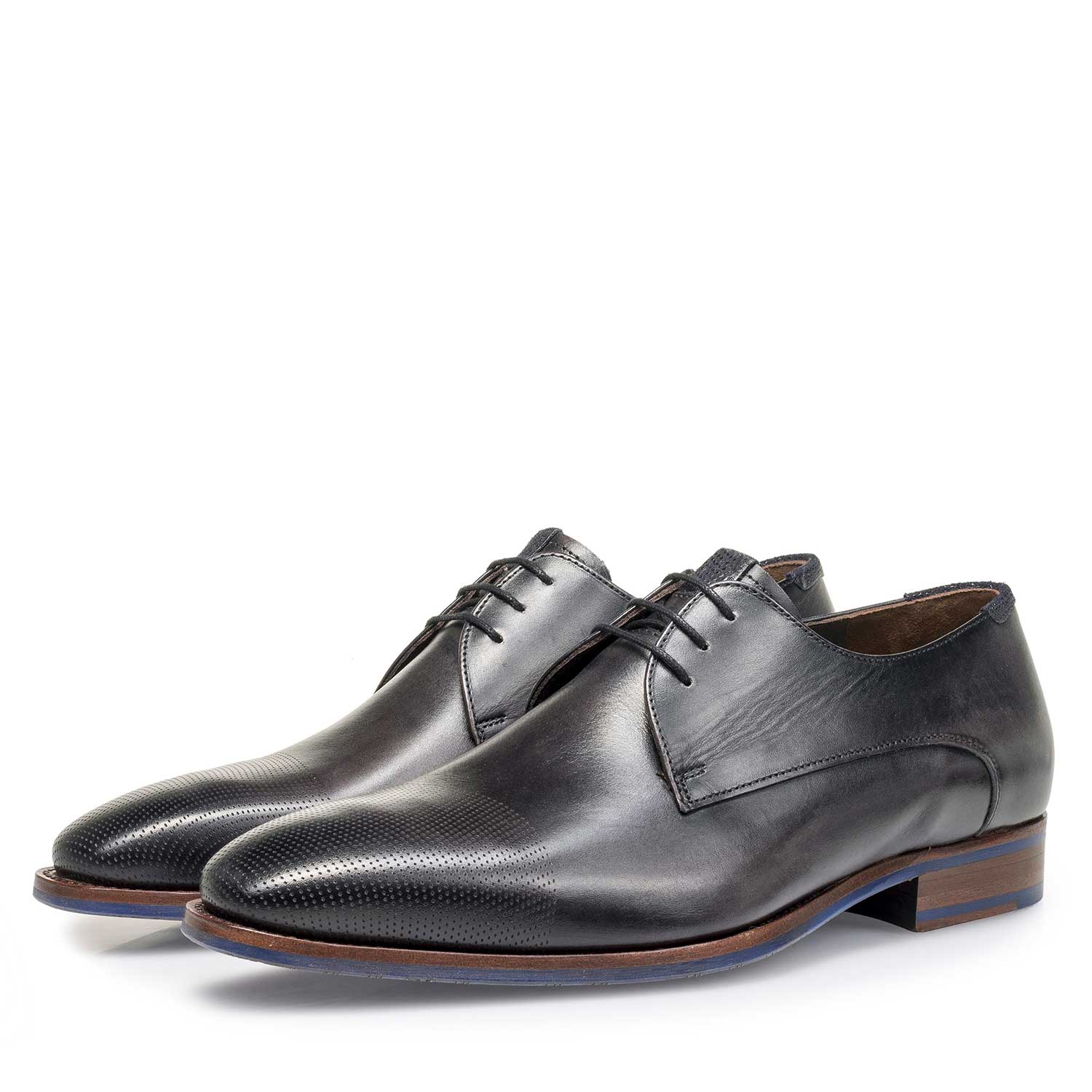 18088/02 - Grey calf leather lace shoe 18088/02 - Grey calf leather lace shoe