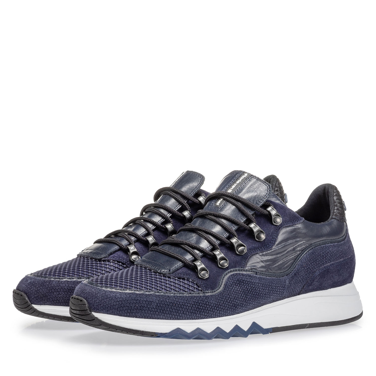 16393/18 - Sneaker with print dark blue 16393/18 - Sneaker with print dark blue