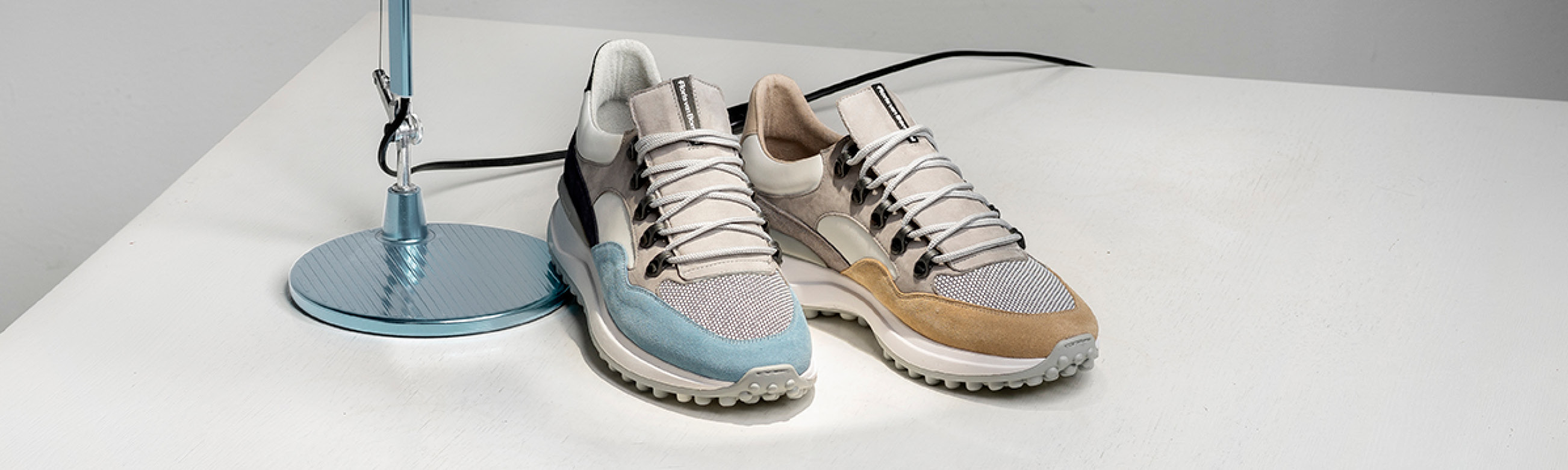 Blue sneakers